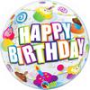22 inch-es Birthday Colourful Cupcakes Szülinapi Héliumos Bubble Lufi