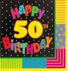 Infinite Birthday Szülinapi 50-es Parti Szalvéta - 33 cm x 33 cm, 16 db-os