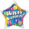 20 inch-es Birthday! Sparkling Balloons Star Szülinapi Héliumos Fólia Lufi