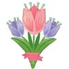 Tulipán Csokor Super Shape Fólia Lufi