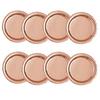 Rózsaarany - Rose Gold Parti Tányér - 22 cm, 8 db-os