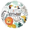 18 inch-es Happy Birthday Get Wild Animals Szülinapi Fólia Lufi