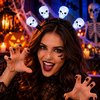 Világító Fejdísz Halloweenra - Koponya