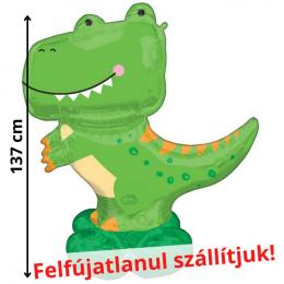 T-Rex Dínó Airloonz Levegős Fólia Lufi, 137 cm-es