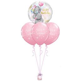 Tatty Teddy Macis Pink Lányos Szülinapos - Születésnapi Léggömbcsokor