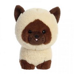 Teddy Pets Plüss - Sziámi Macska, 18 cm-es